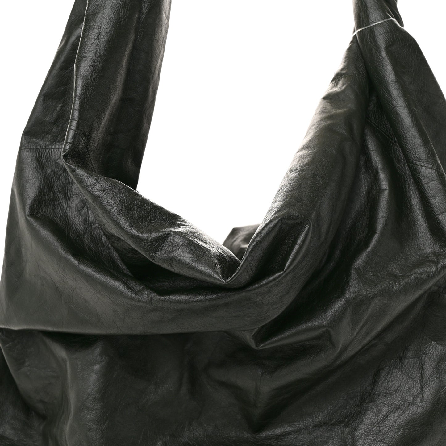 Calfskin Foulard Shoulder Bag Dark Green