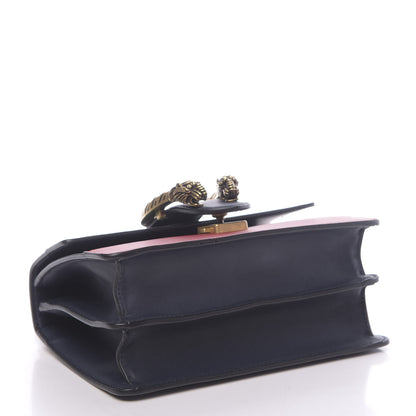 Gucci Calfskin Bamboo Web Mini Dionysus Top Handle Bag Blue Emerald Hibiscus Red 4 of 10