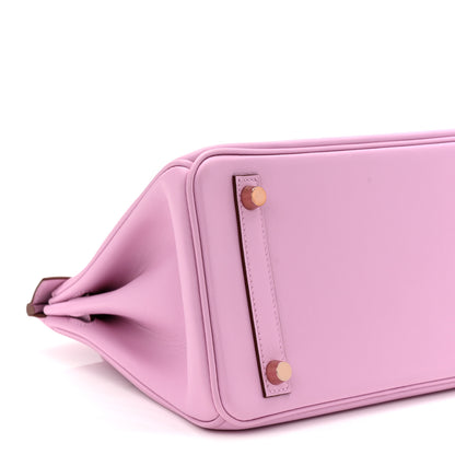 Hermes Swift Birkin 25 Mauve Sylvestre 9 of 11