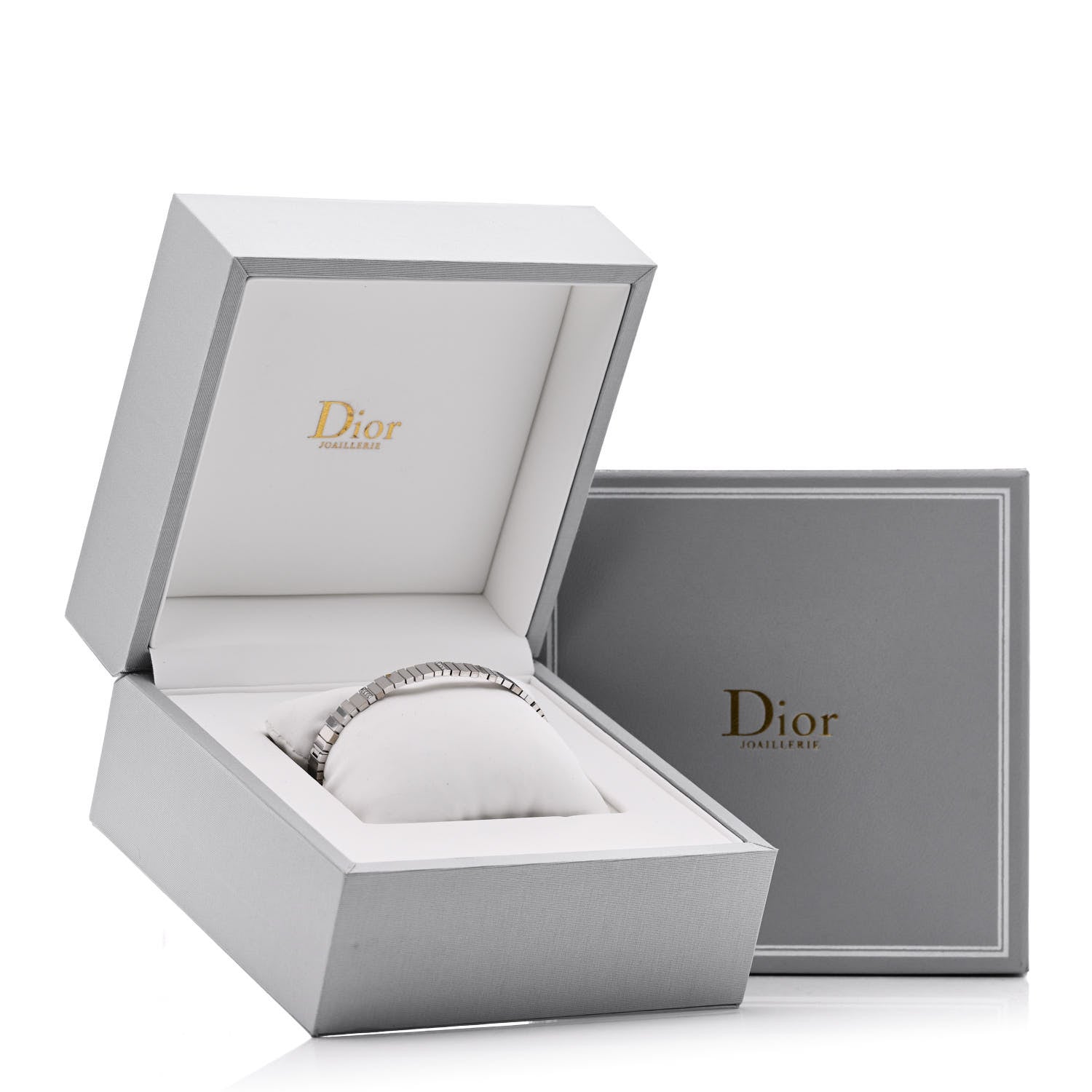 Christian Dior 18K White Gold Diamond Gem Dior Bracelet 1538477
