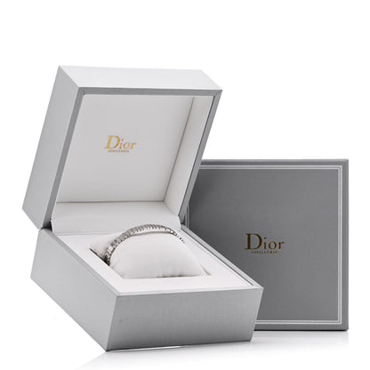 Christian Dior 18K White Gold Diamond Gem Dior Bracelet 4 of 4