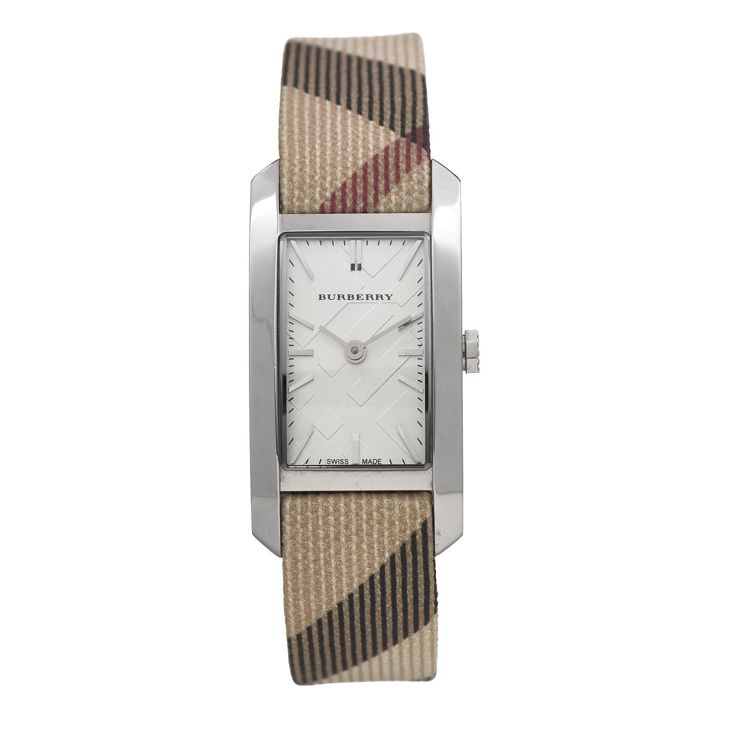 Stainless Steel Calfskin 20mm Heritage Nova Check Quartz Watch BU9503