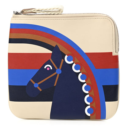 Hermes Swift Carre Rainbow Love Pocket Pouch Beton Bleu Encre 1 of 8