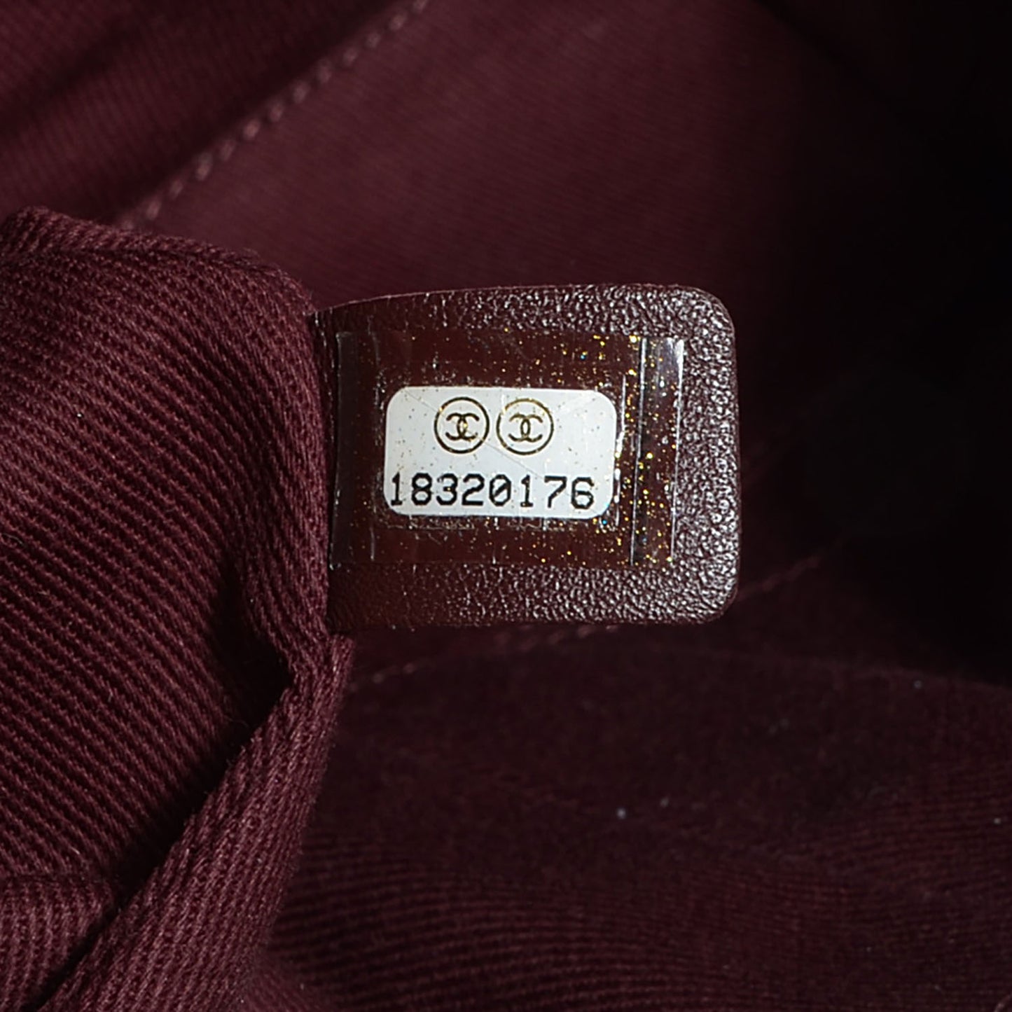 Crumpled Grained Calfskin Medium CC Crave Flap Brown