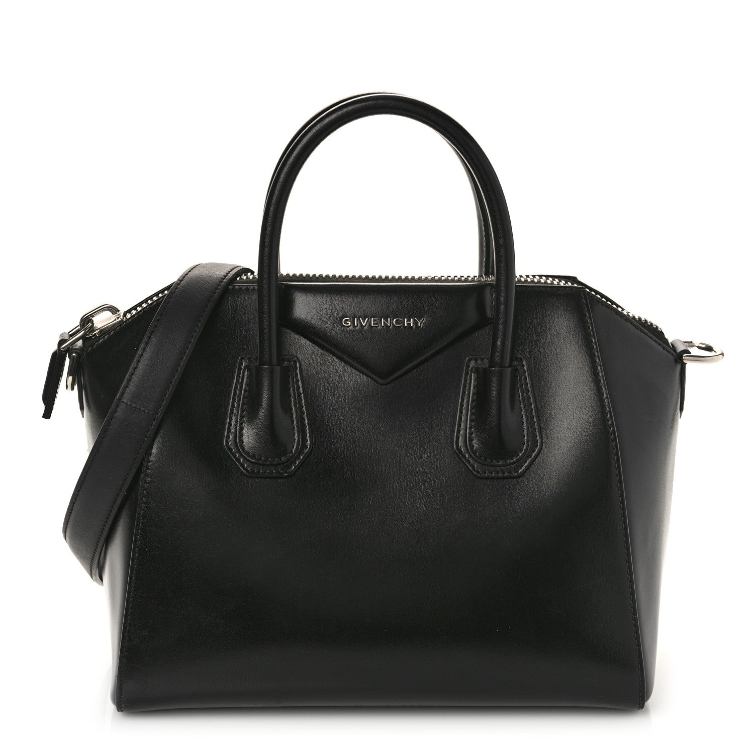 Givenchy Shiny Lord Calfskin Small Antigona Black 1 of 11
