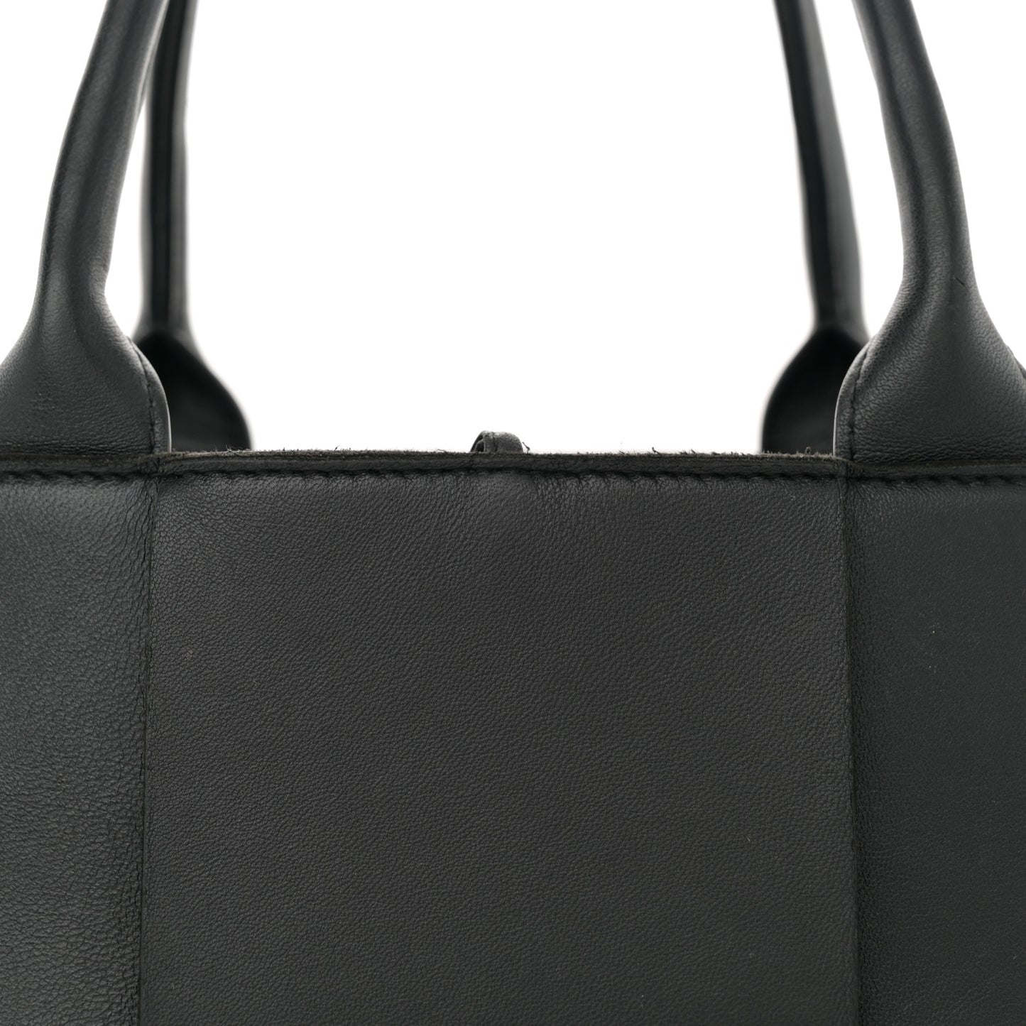 Nappa Maxi Intrecciato Small Arco Tote Black