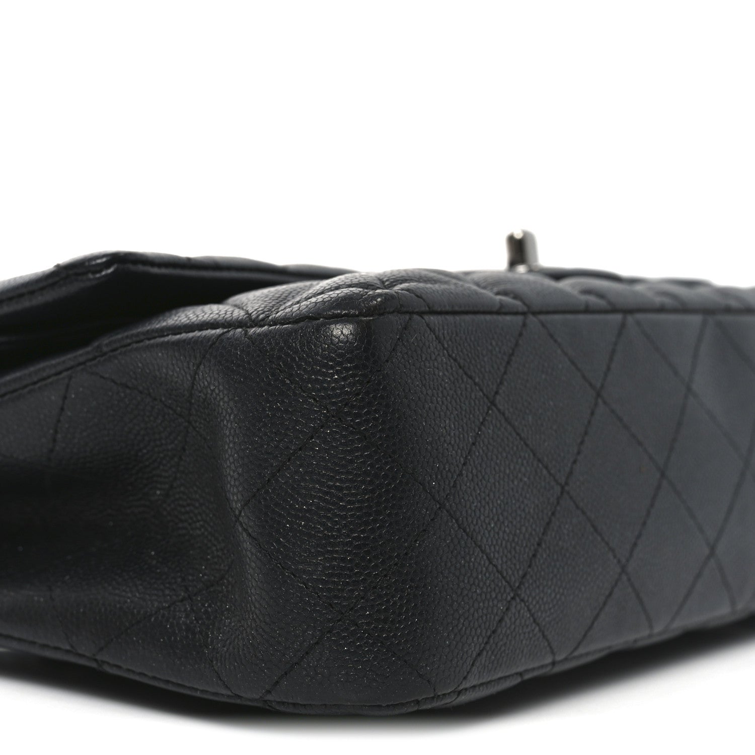 Chanel Iridescent Caviar Quilted Medium Double Flap Black 9 of 10