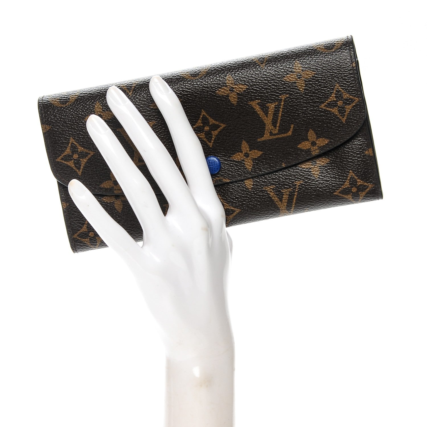 Louis Vuitton Monogram Emilie Wallet Blue 2 of 8