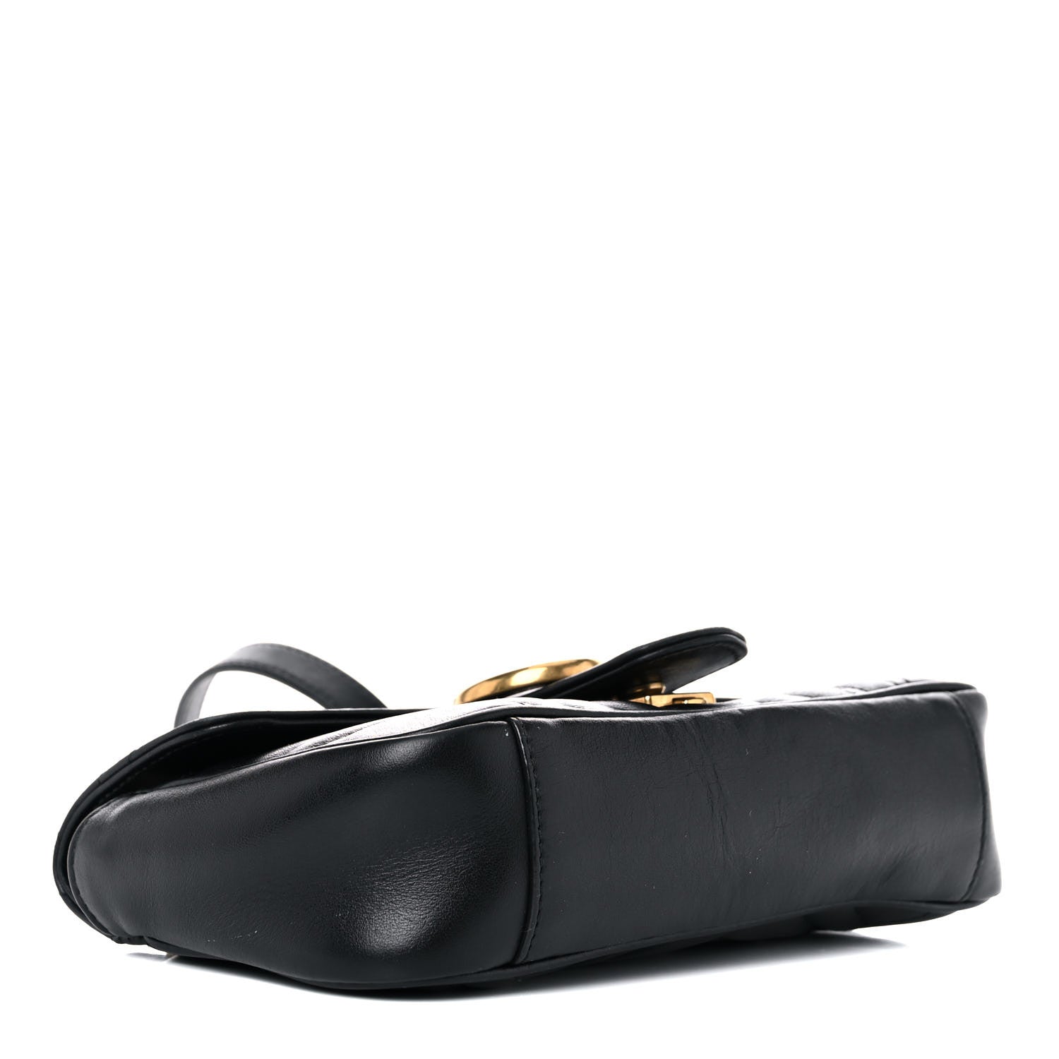 Gucci Calfskin Matelasse Mini GG Marmont Shoulder Bag Black 4 of 25