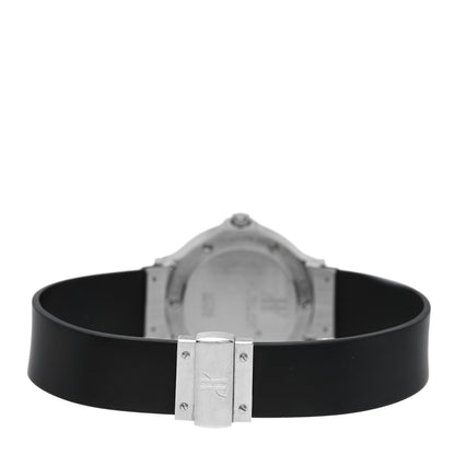 Hublot Stainless Steel Rubber Diamond Bezel 28mm Classic MDM Quartz Watch Burgundy 1393.5.014 3 of 4