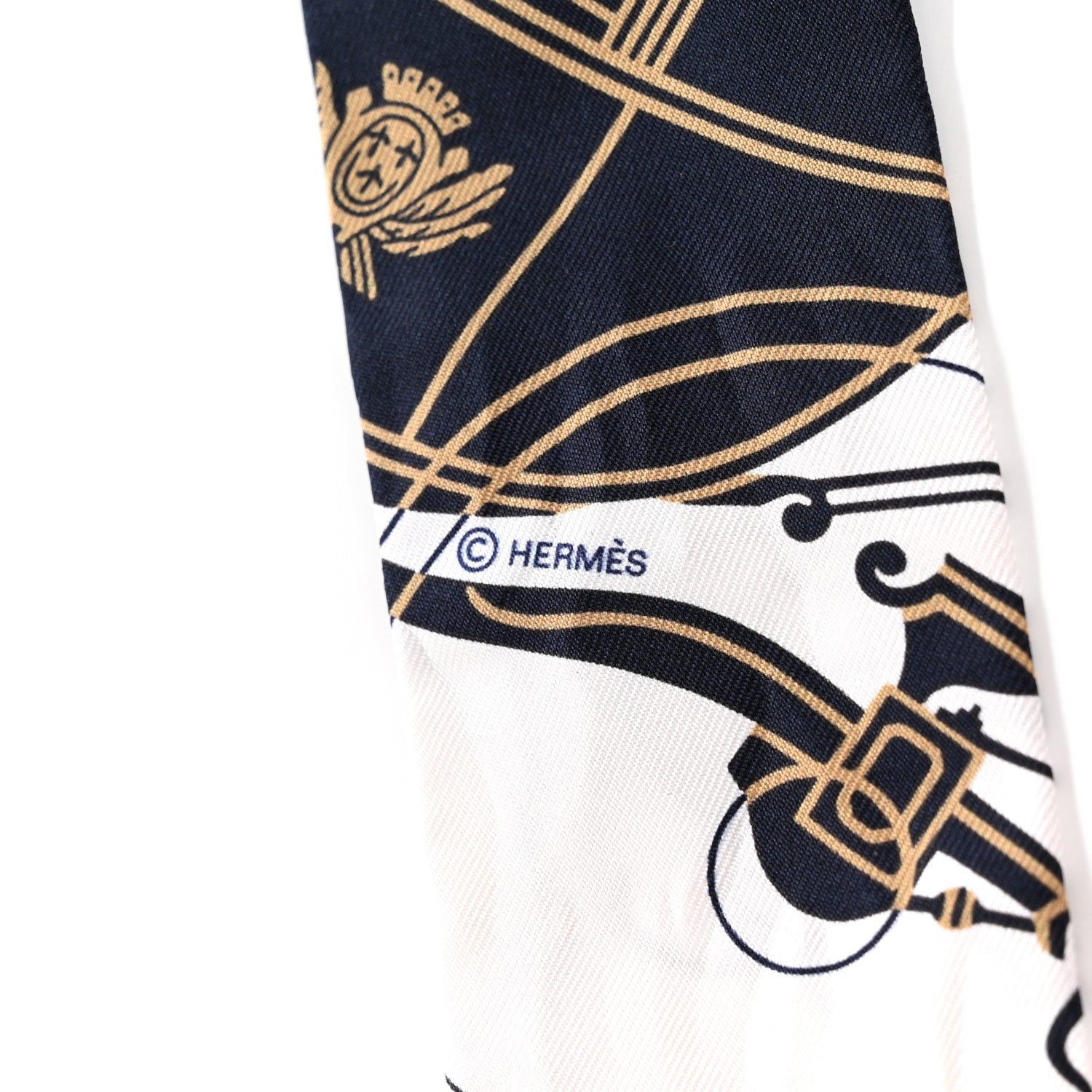 Hermes Silk Washington's Carriage Twilly 4 of 6