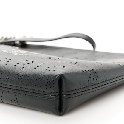 Chanel Calfskin Eyelets Clutch Black 9 of 9