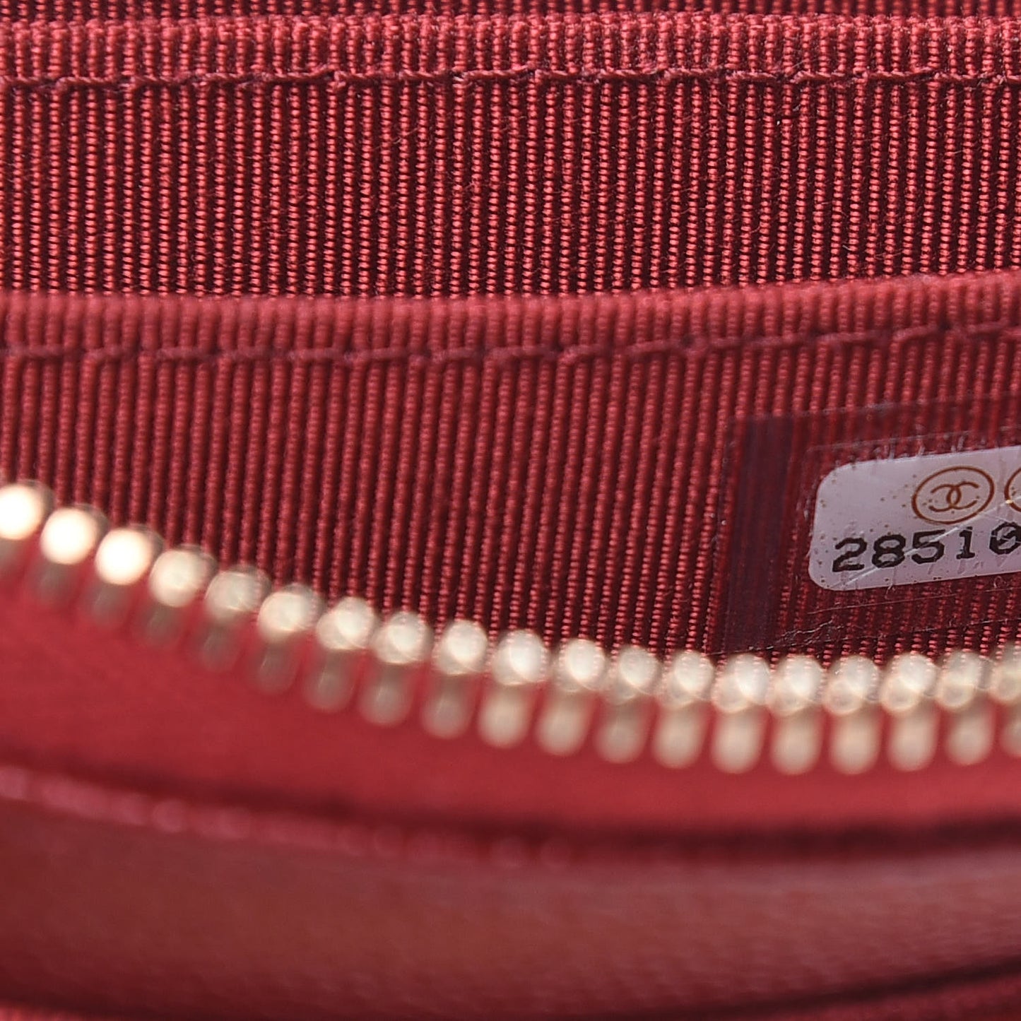 Caviar Quilted Zip Coin Purse Burgundy