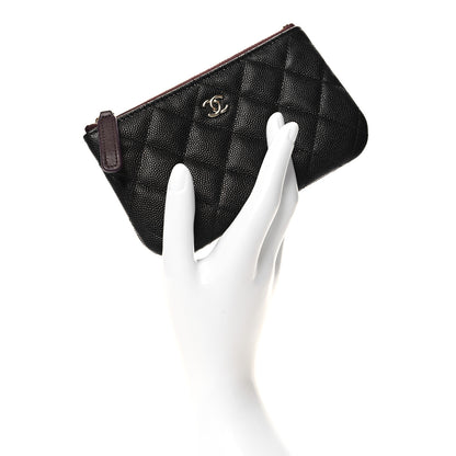 Chanel Caviar Quilted Small Cosmetic Case Black 2 of 9