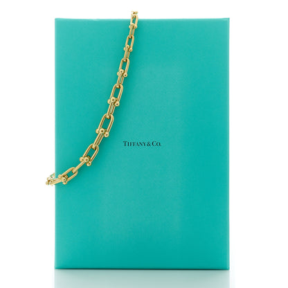 Tiffany 18K Yellow Gold Hardwear Graduated Link Necklace 5 of 6