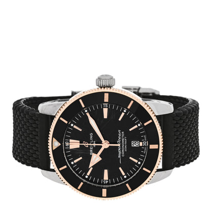Breitling Stainless Steel 18K Rose Gold Rubber 44mm Superocean Heritage II B20 Automatic Watch Black UB2030121B1S1 2 of 4