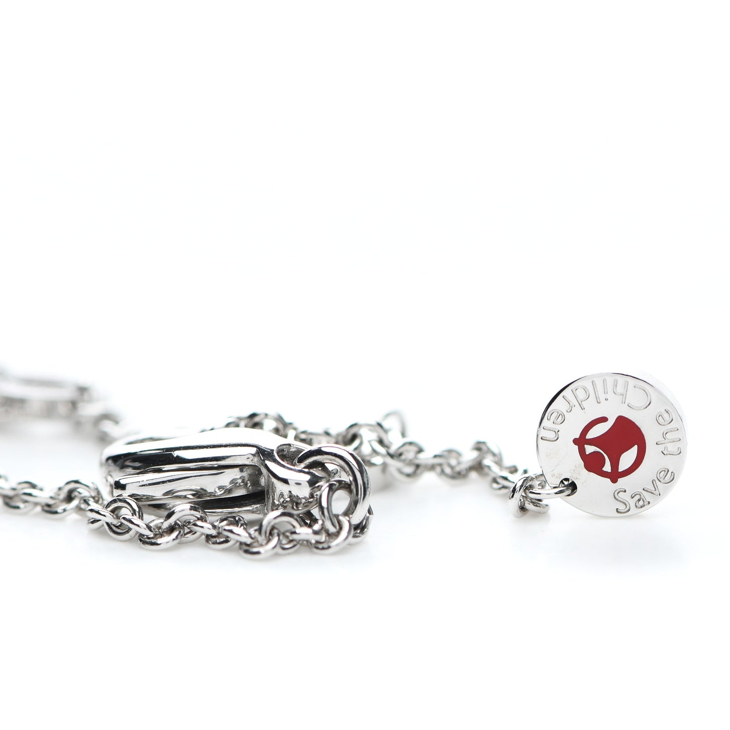 Sterling Silver Ceramic Save The Children Pendant Necklace