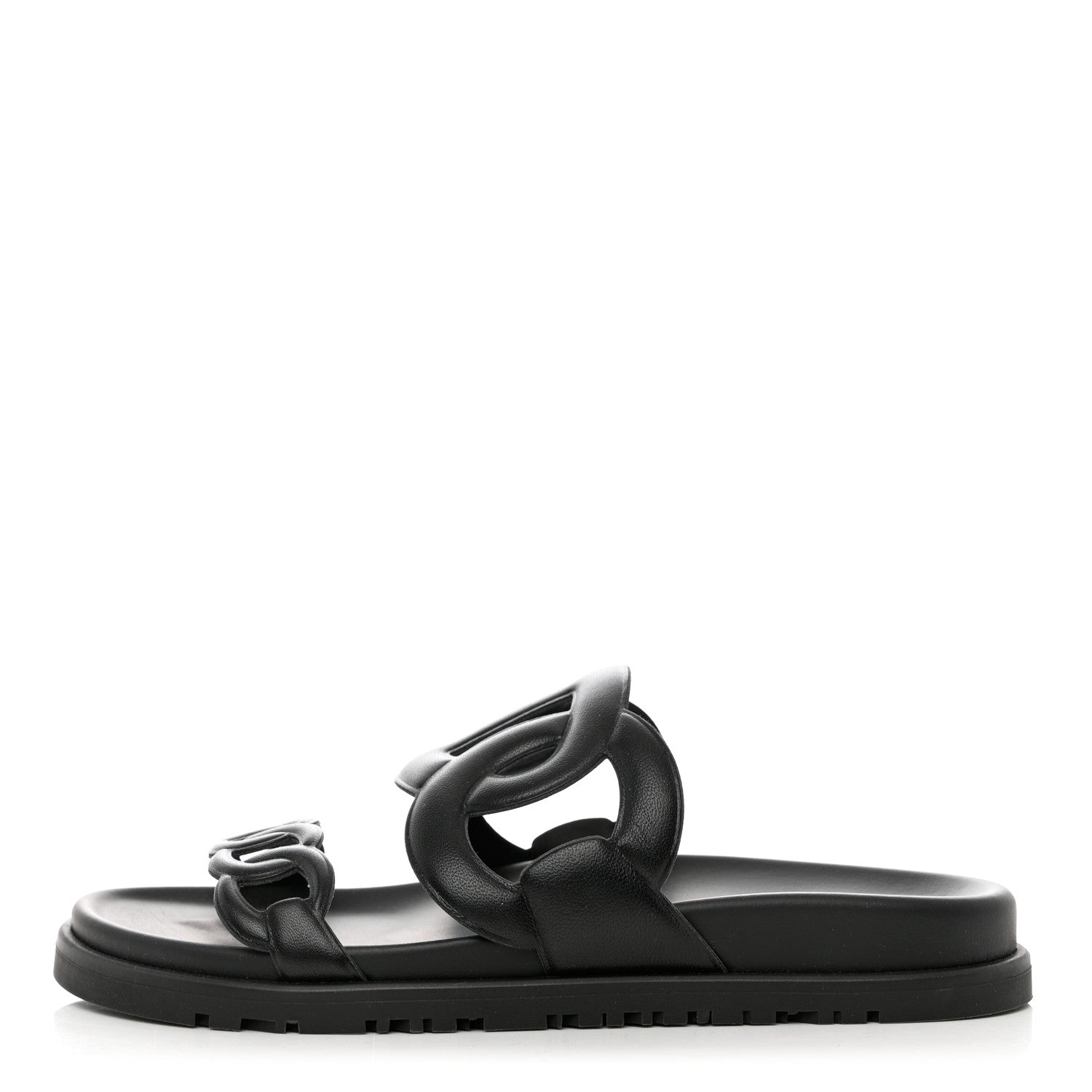 Hermes Nappa Extra Sandals 36 Black 1 of 9