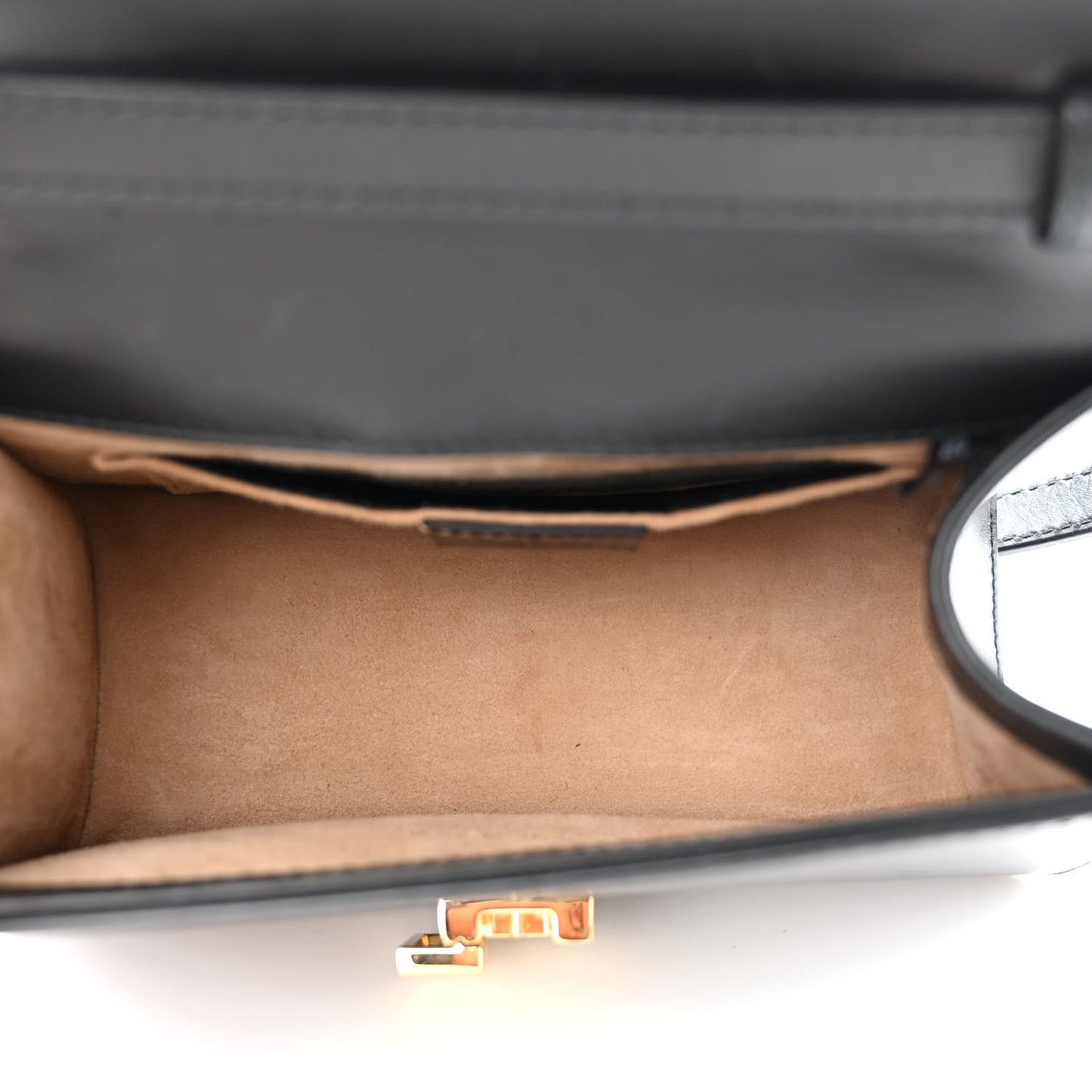 Calfskin Mini Sylvie Top Handle Bag Black