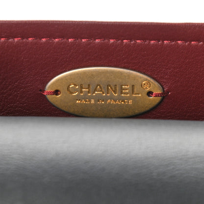Chanel Bullskin Stitched Bi-Color Medium Shopping Tote Black 5 of 8