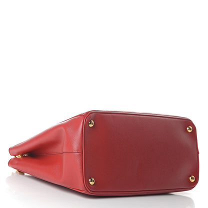 Prada Saffiano Medium Galleria Double Zip Tote Fuoco 4 of 18