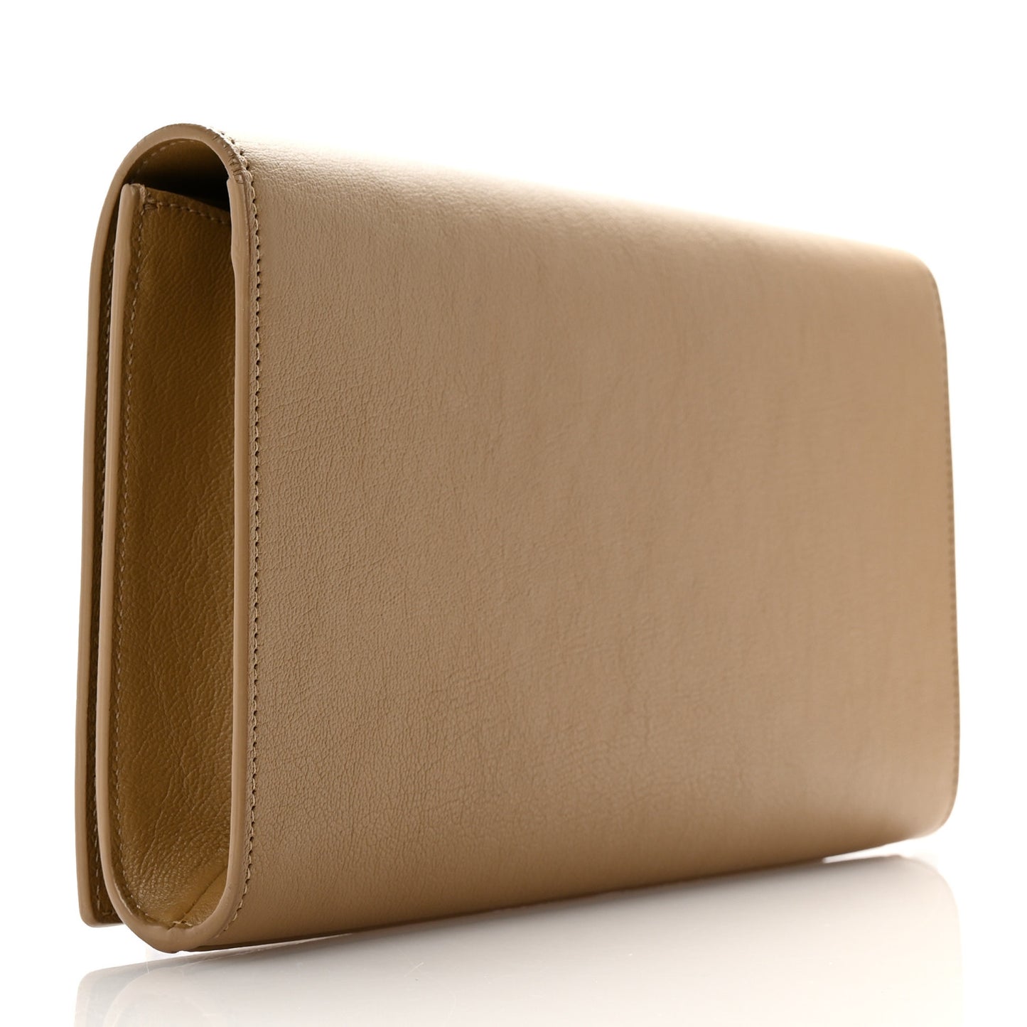 Calfskin Monogram Large Belle De Jour Clutch Beige