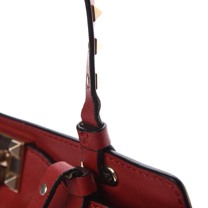 Valentino Garavani Vitello Small Rockstud Tote Rosso Valentino 10 of 13