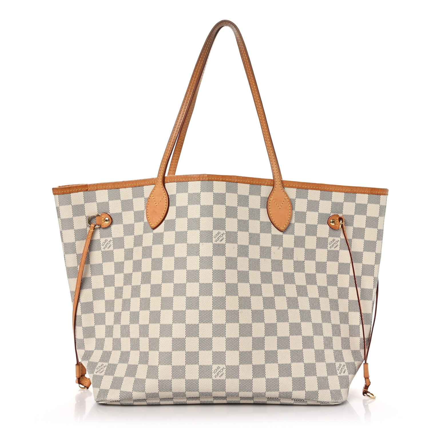 Louis Vuitton Damier Azur Neo Neverfull MM Rose Ballerine 1 of 9