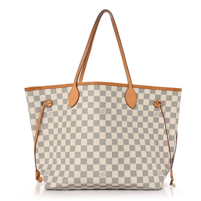 Louis Vuitton Damier Azur Neo Neverfull MM Rose Ballerine 1 of 9