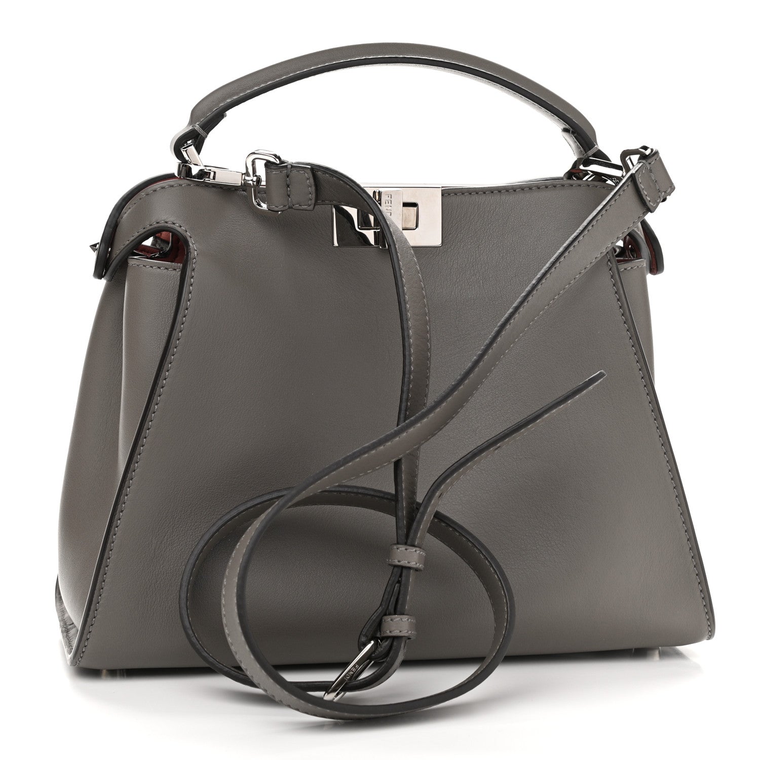Fendi Vitello Tahiti Burro Medium Peekaboo Iconic Essentially Satchel Foresta Macaron 3 of 10