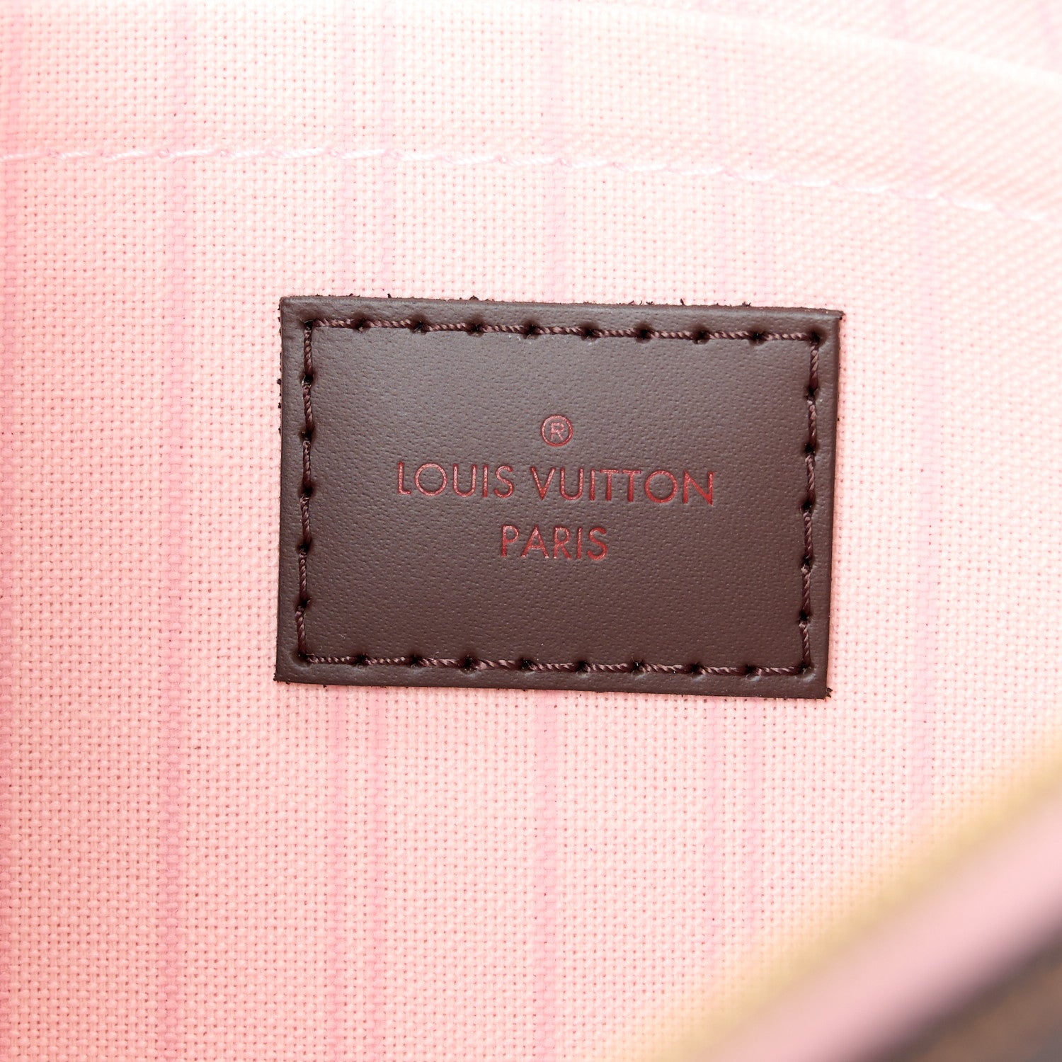Louis Vuitton Damier Ebene Neverfull MM GM Pochette Rose Ballerine 6 of 7