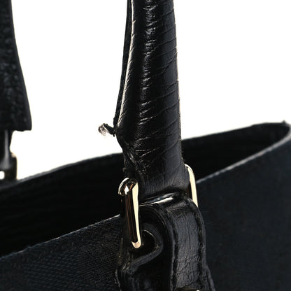 Gucci Monogram Medium Hasler Tote Black 10 of 10