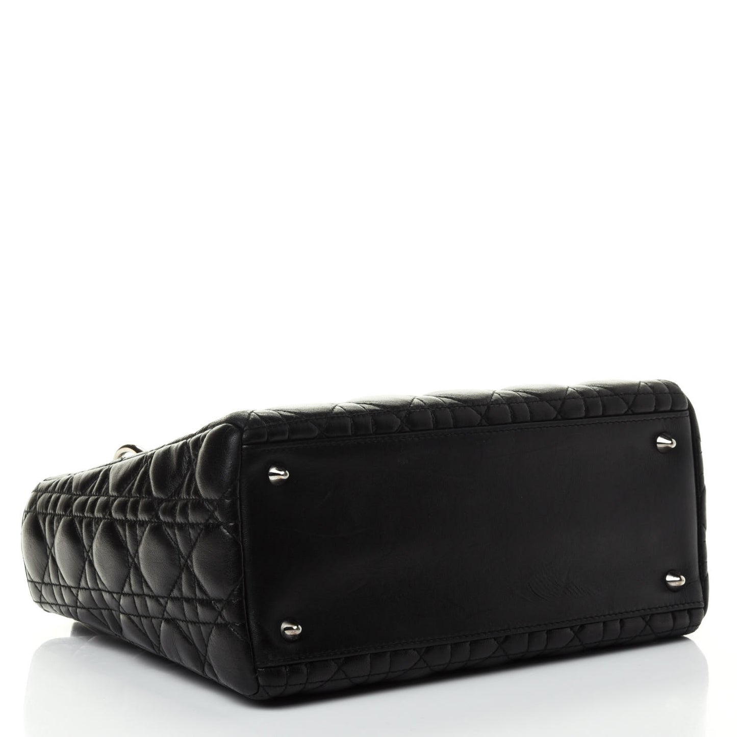 Lambskin Cannage Medium Lady Dior Black
