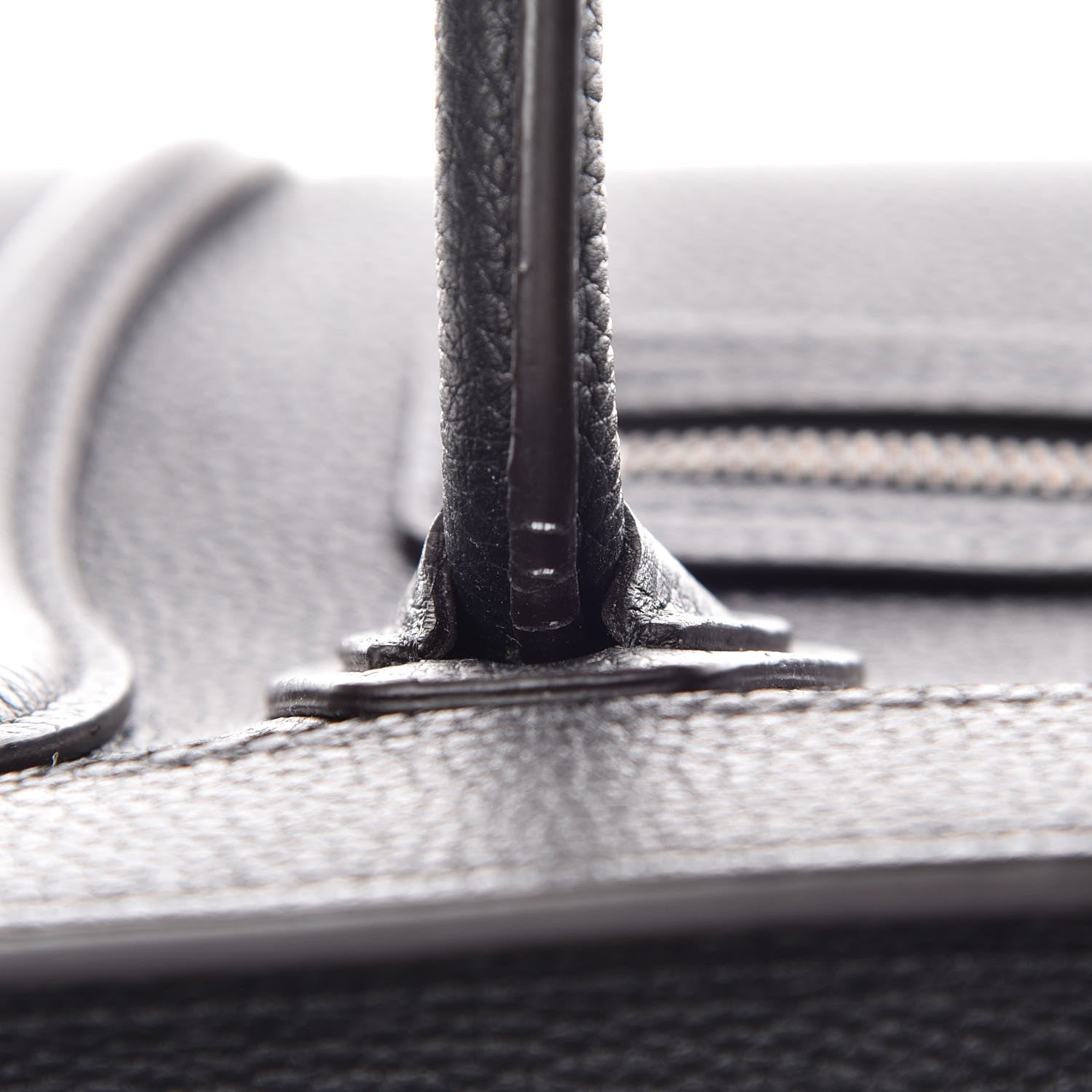 Celine Drummed Calfskin Nano Luggage Black 9 of 16