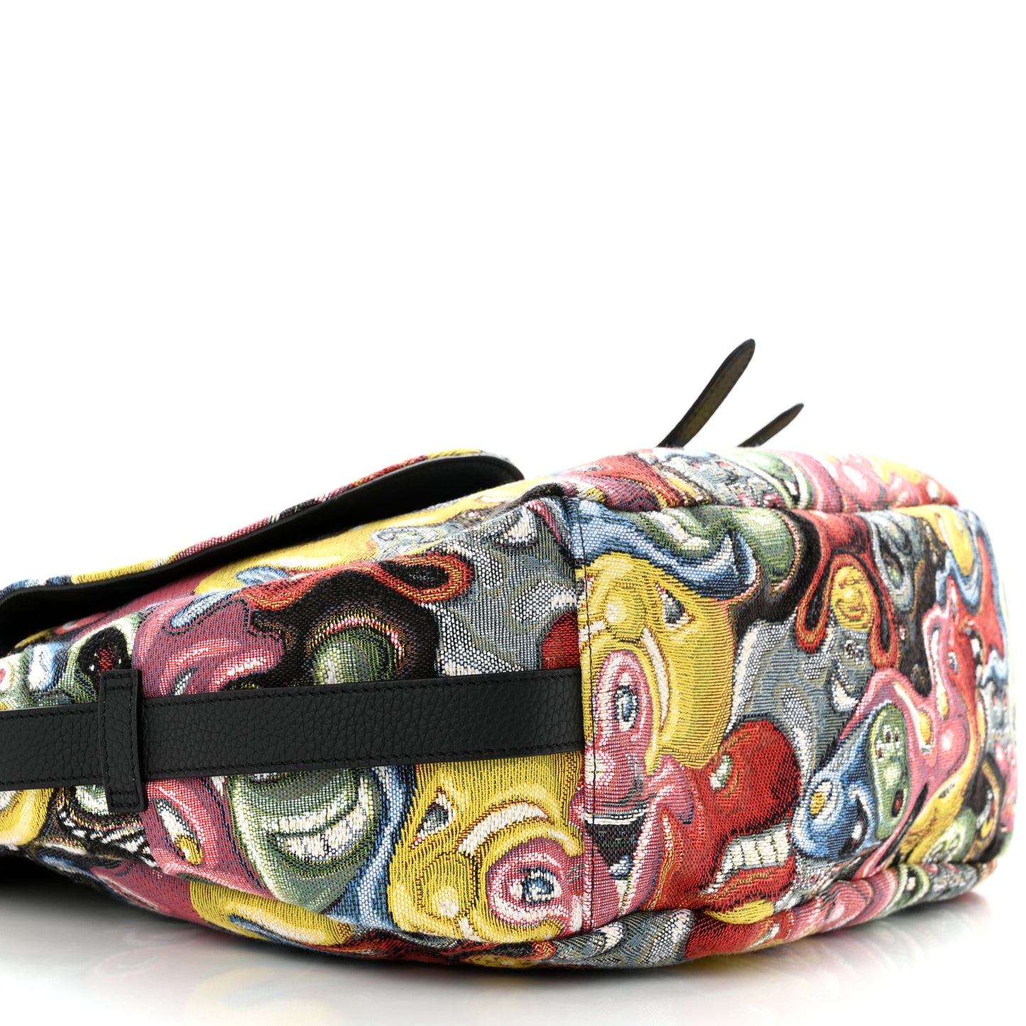 X KENNY SCHARF Jacquard Printed Soft Saddle Bag Multicolor