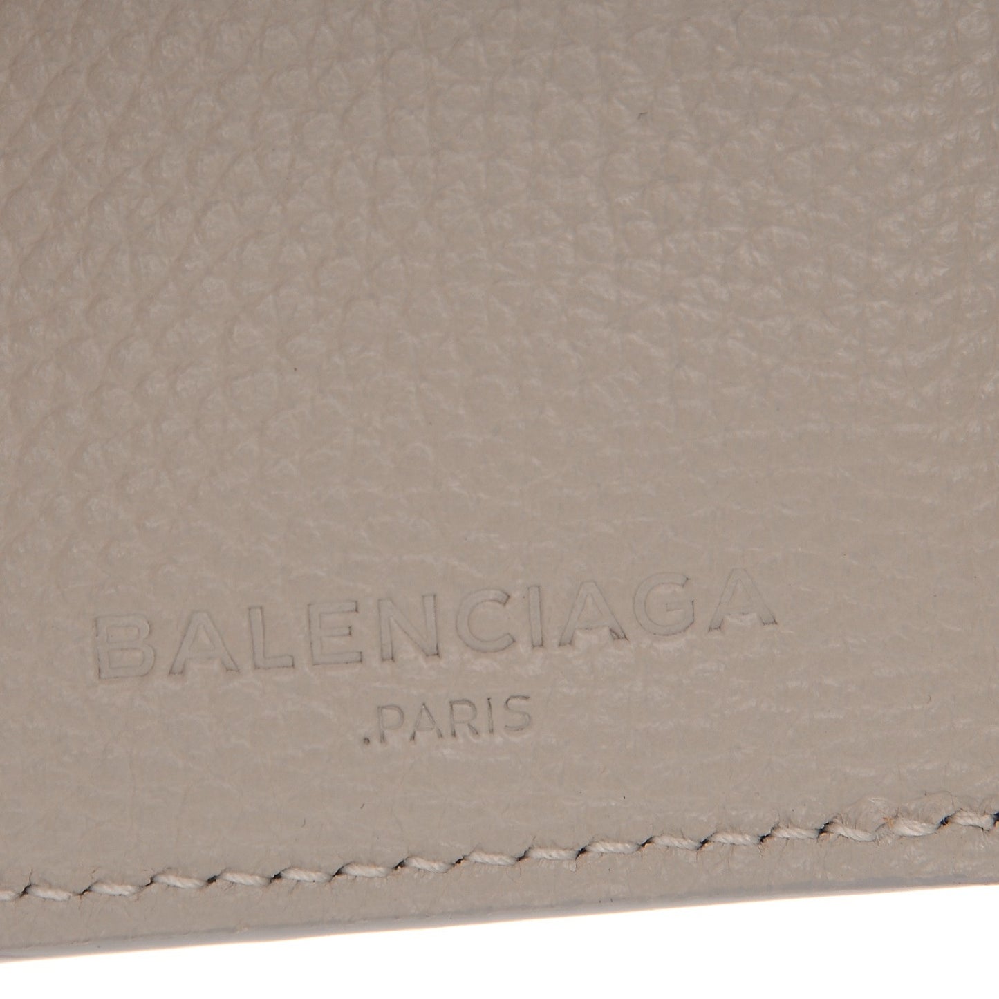 Grained Calfskin Agneau Arena Classic Gold Hardware Mini Wallet Beige