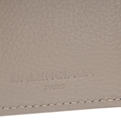 Balenciaga Grained Calfskin Agneau Arena Classic Gold Hardware Mini Wallet Beige 8 of 9