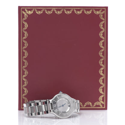 Cartier Stainless Steel 28mm Must De 21 Quartz Watch 10 of 10