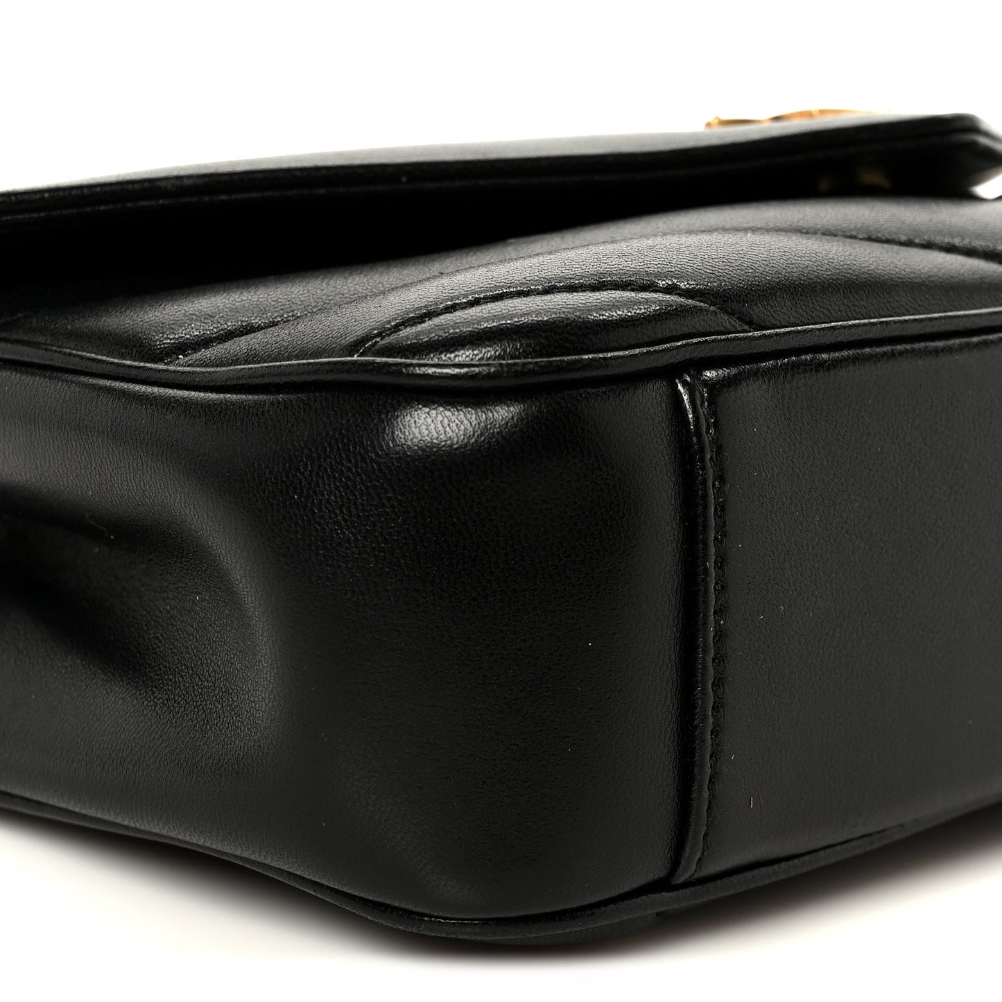 Lambskin Chevron Quilted Small LouLou Black