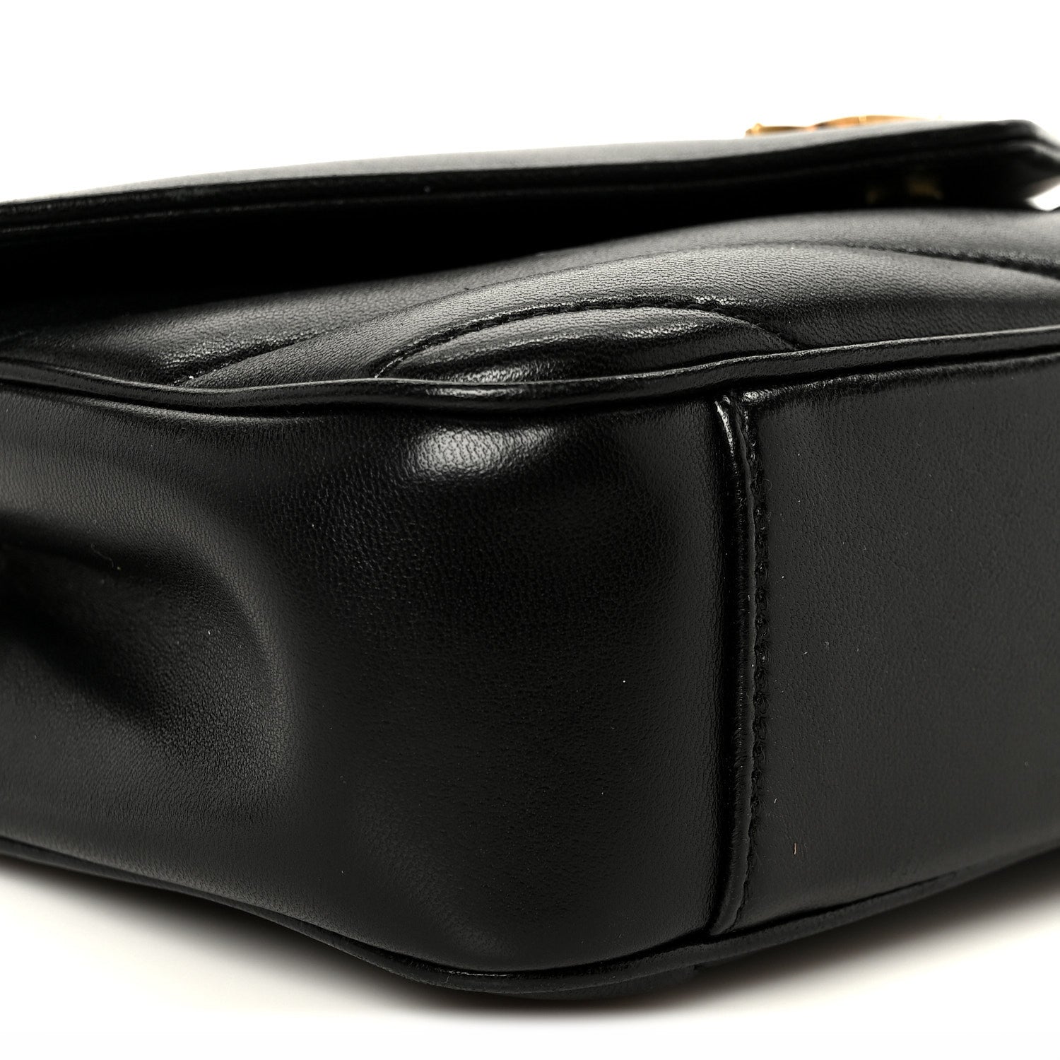 Saint Laurent Lambskin Chevron Quilted Small LouLou Black 12 of 13