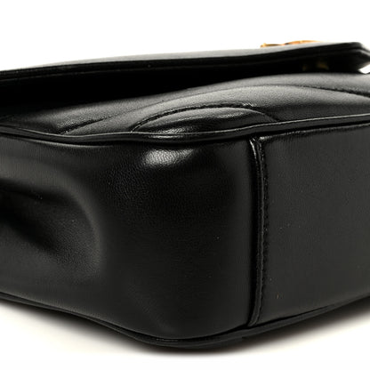 Saint Laurent Lambskin Chevron Quilted Small LouLou Black 12 of 13
