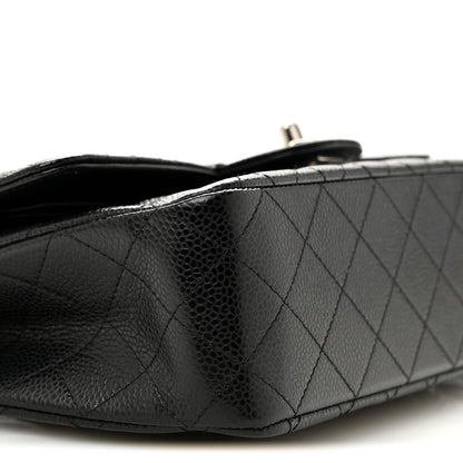Chanel Caviar Quilted Medium Double Flap Black 9 of 10