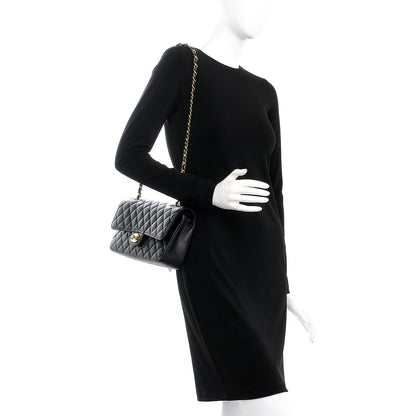 Chanel Caviar Quilted Medium Double Flap Black 2 of 9