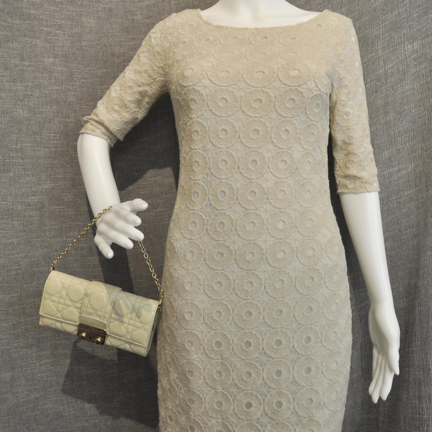 Christian Dior Patent Cannage Shoulder Bag 2 of 9
