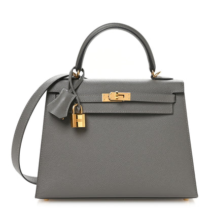 Hermes Epsom Kelly Sellier 25 Etain 1 of 11