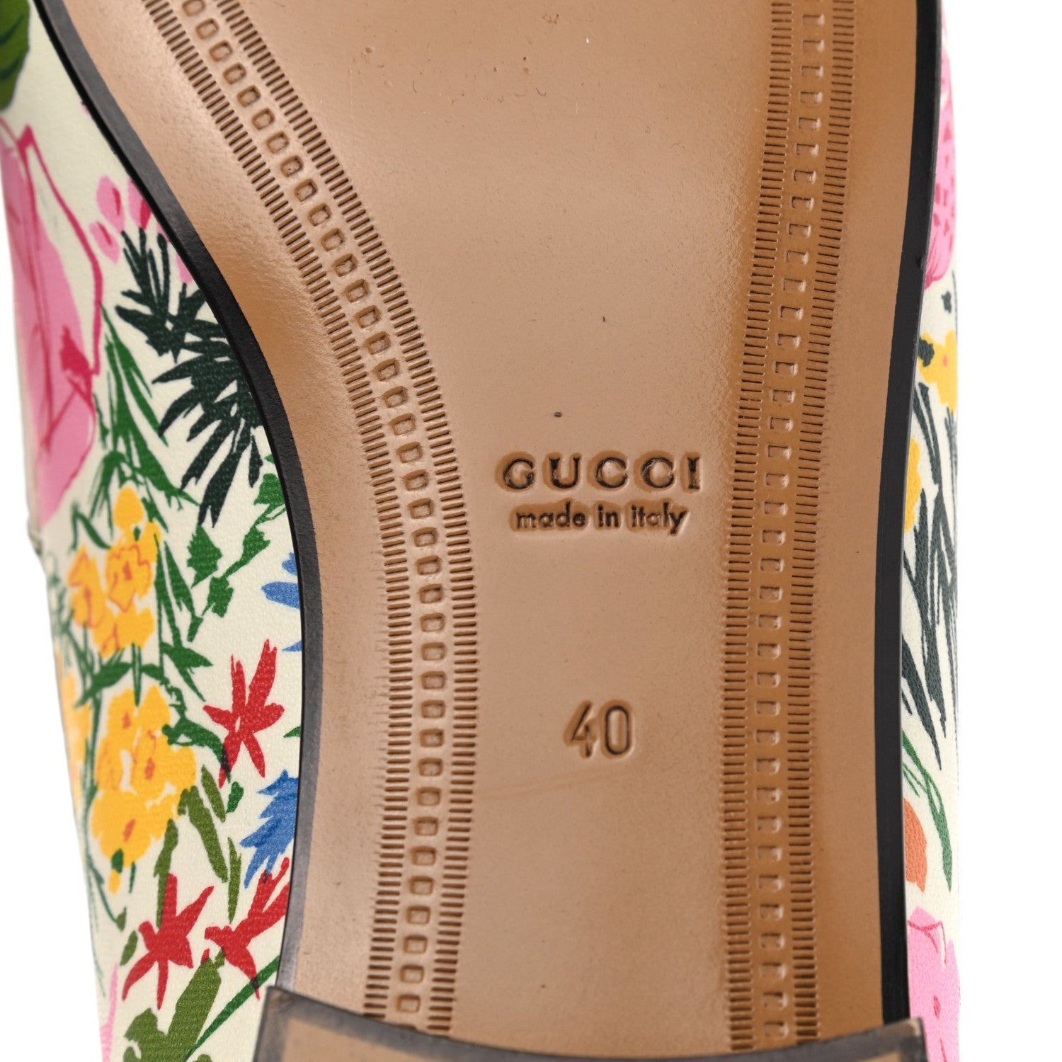 Gucci X KEN SCOTT Canvas Infinity Giardino d Apri Womens Jordaan Loafers 40 Ivory Pink Mystic White 11 of 16