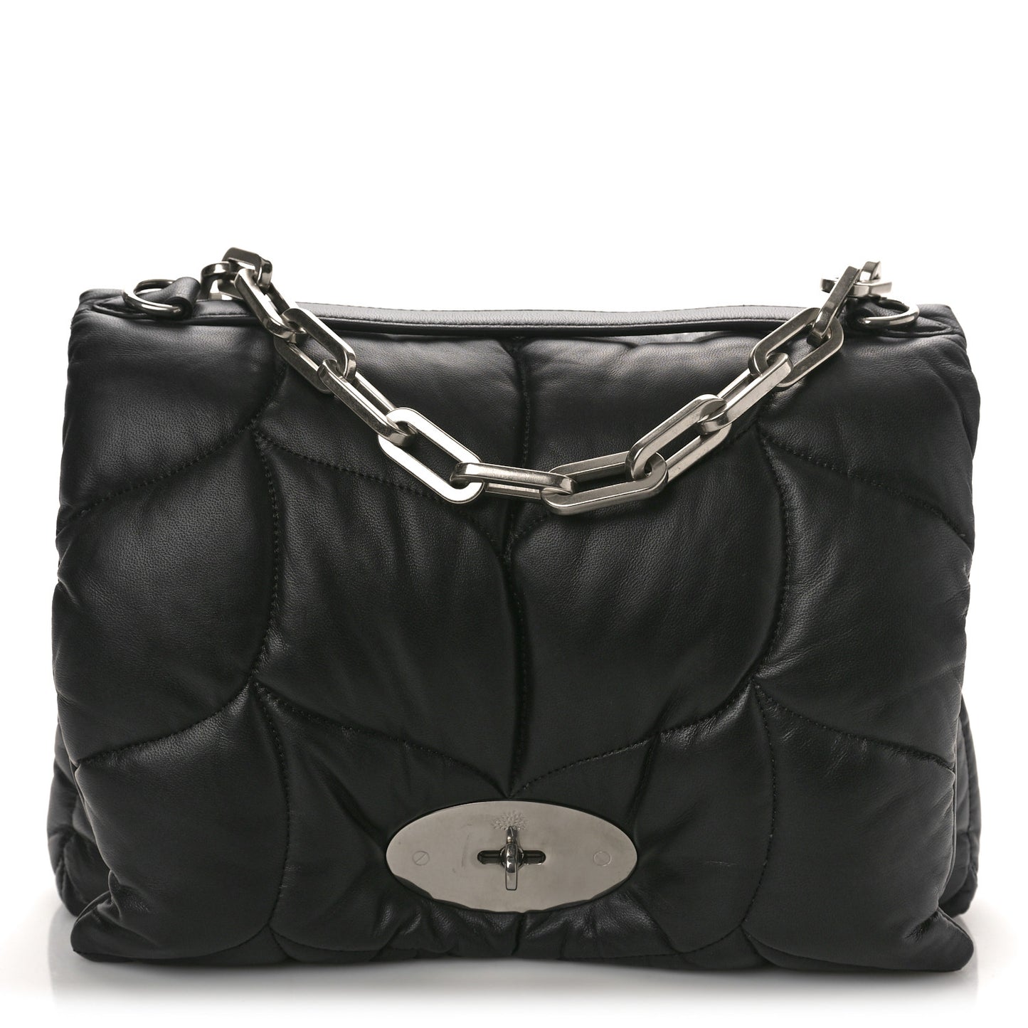 Nappa Pillow Quilted Softie Bag Black