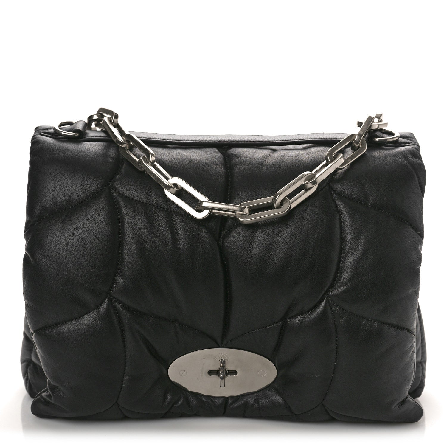 Mulberry Nappa Pillow Quilted Softie Bag Black 1 of 9