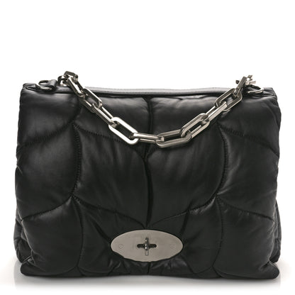 Mulberry Nappa Pillow Quilted Softie Bag Black 1 of 9