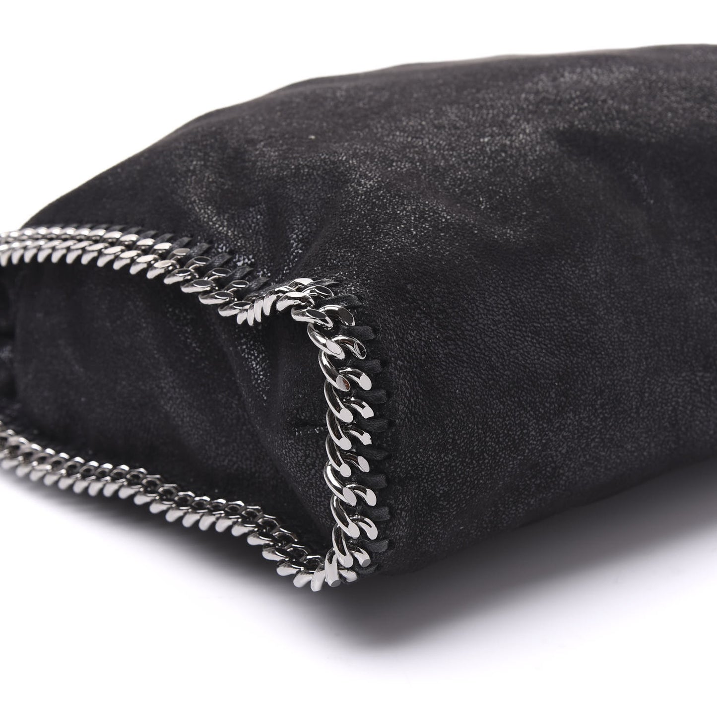 Shaggy Deer Falabella Fold Over Tote Black